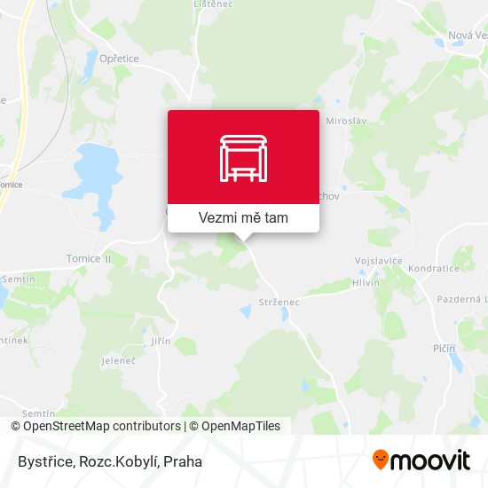 Bystřice, Rozc.Kobylí mapa