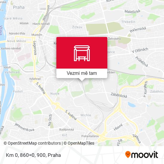 Km 0, 860=0, 900 mapa