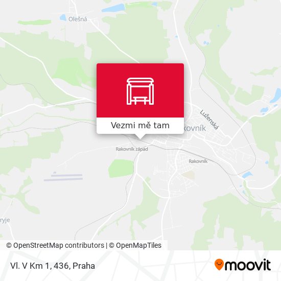 Vl. V Km 1, 436 mapa