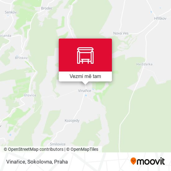 Vinařice, Sokolovna mapa
