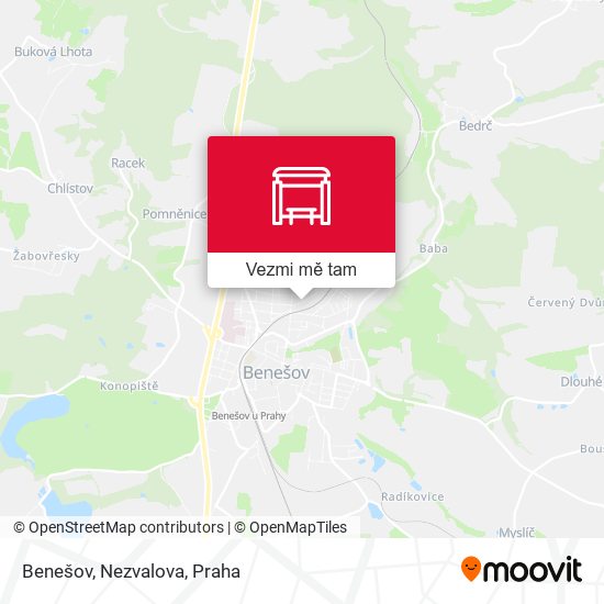 Benešov, Nezvalova mapa