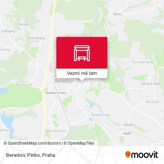 Benešov, Pinko mapa