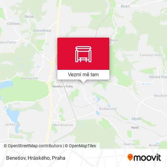 Benešov, Hráského mapa