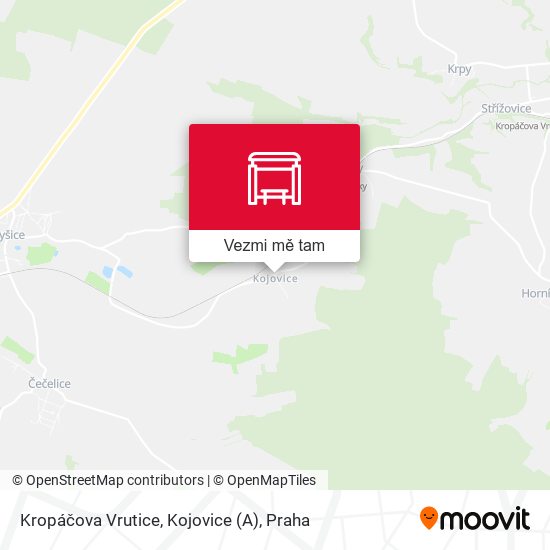 Kropáčova Vrutice, Kojovice (A) mapa