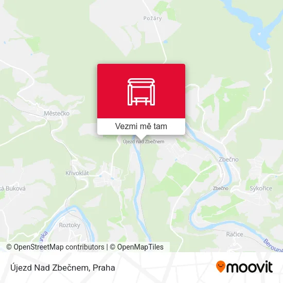 Újezd Nad Zbečnem mapa