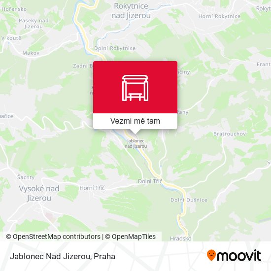 Jablonec Nad Jizerou mapa