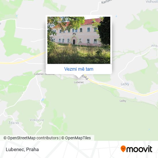 Lubenec mapa
