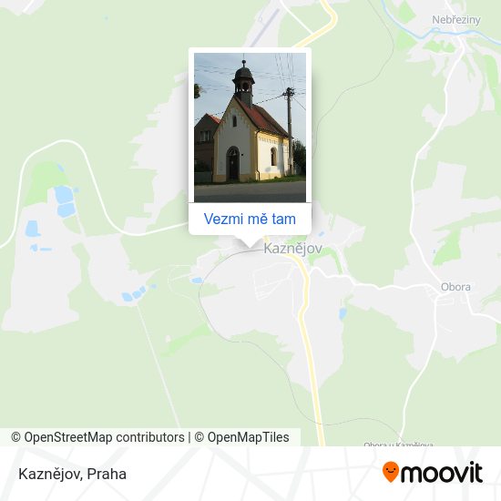 Kaznějov mapa