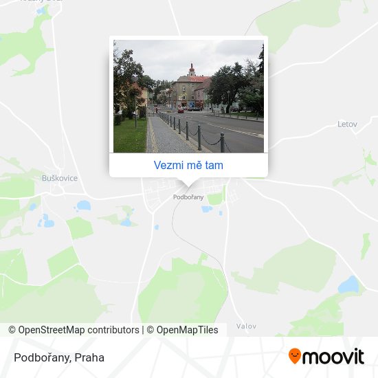 Podbořany mapa