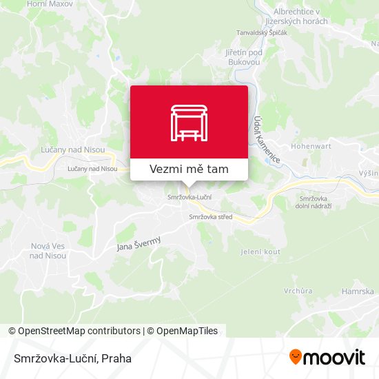 Smržovka-Luční mapa