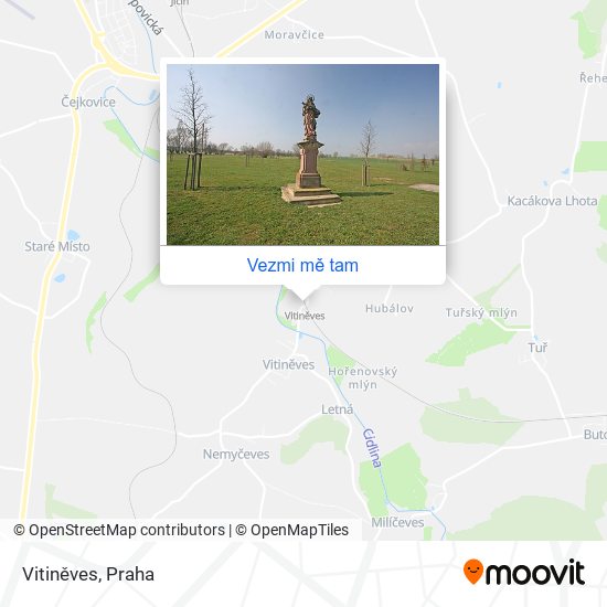 Vitiněves mapa