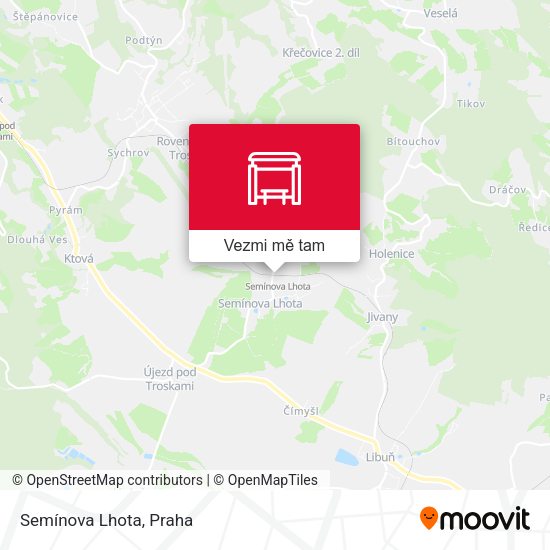 Semínova Lhota mapa