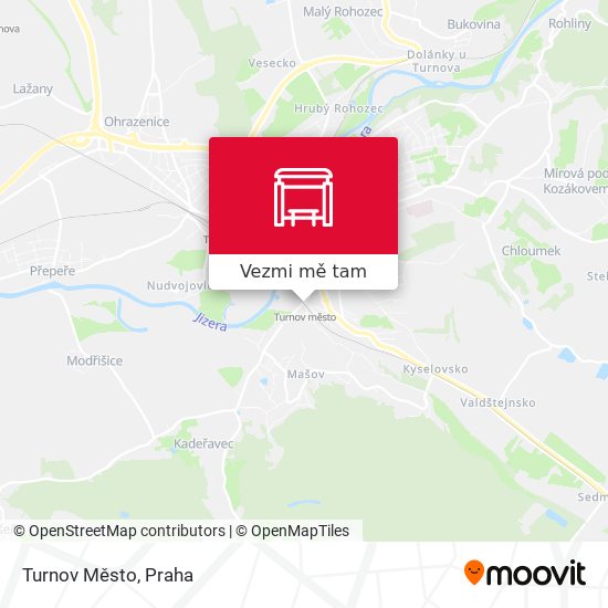 Turnov Město mapa