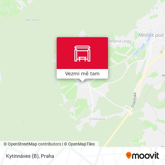 Kytínnáves (B) mapa