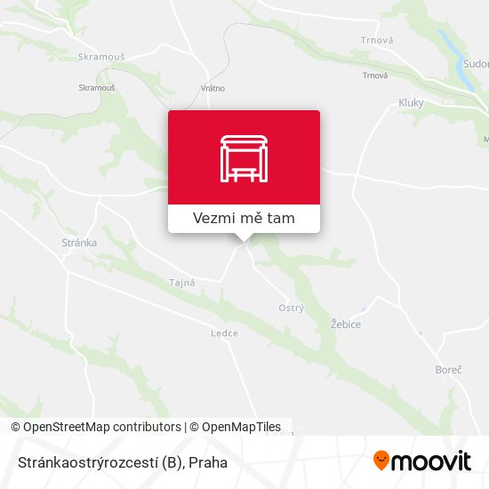 Stránkaostrýrozcestí (B) mapa