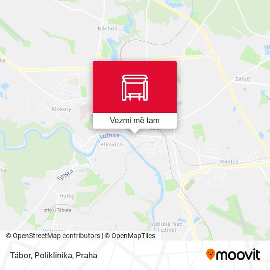 Tábor, Poliklinika mapa