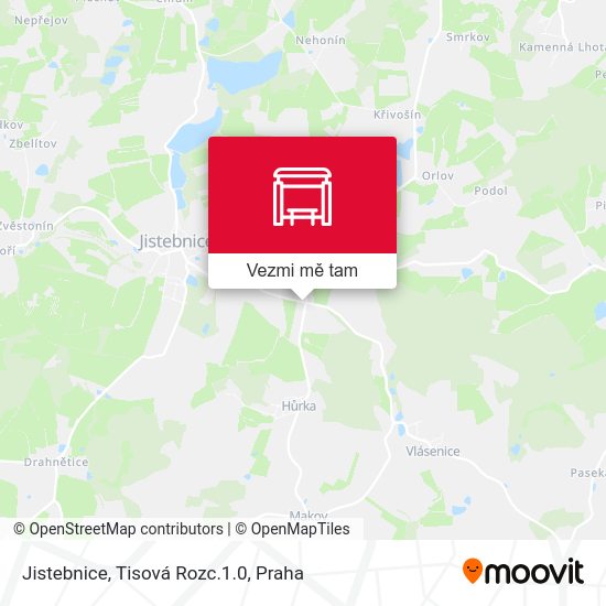 Jistebnice, Tisová Rozc.1.0 mapa