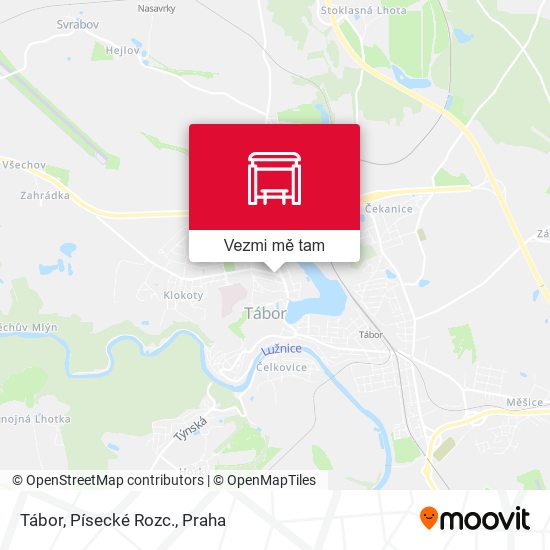 Tábor, Písecké Rozc. mapa