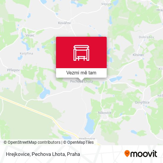 Hrejkovice, Pechova Lhota mapa