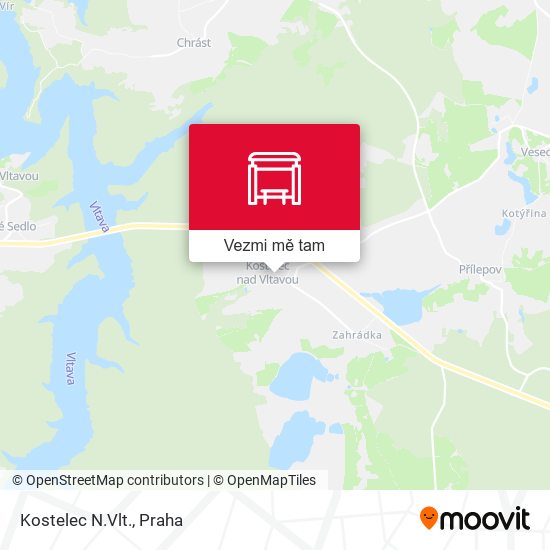 Kostelec N.Vlt. mapa