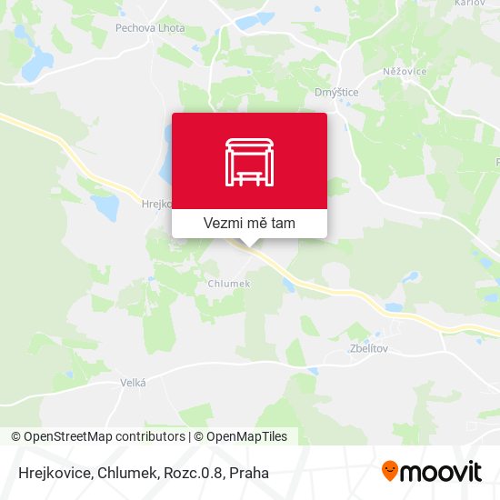 Hrejkovice, Chlumek, Rozc.0.8 mapa