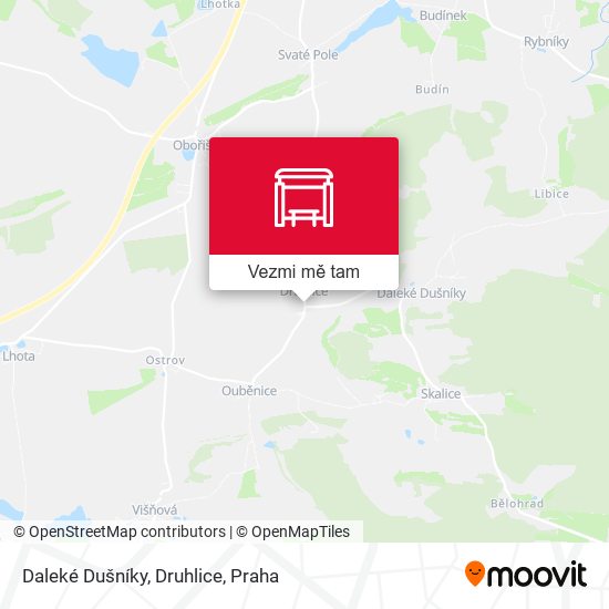 Daleké Dušníky, Druhlice mapa