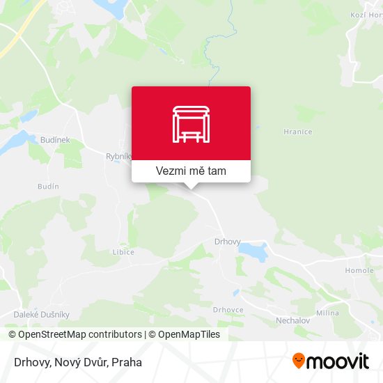 Drhovy, Nový Dvůr mapa