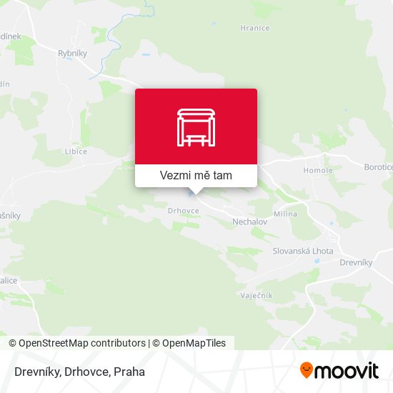 Drevníky, Drhovce mapa