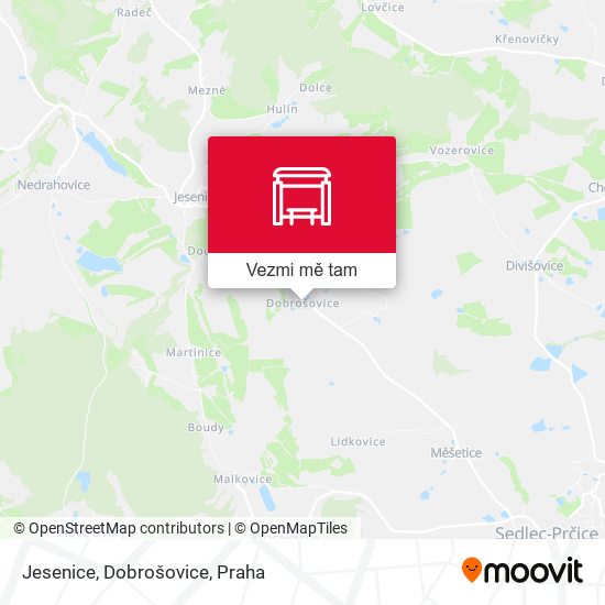 Jesenice, Dobrošovice mapa