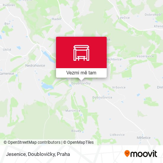 Jesenice, Doublovičky mapa