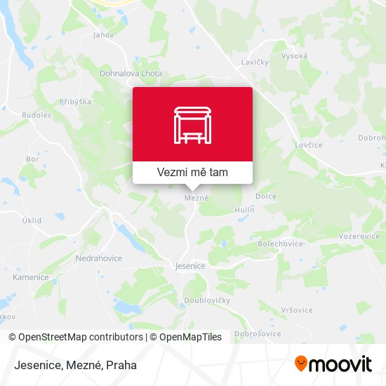 Jesenice, Mezné mapa