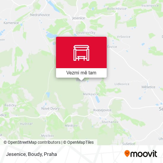 Jesenice, Boudy mapa