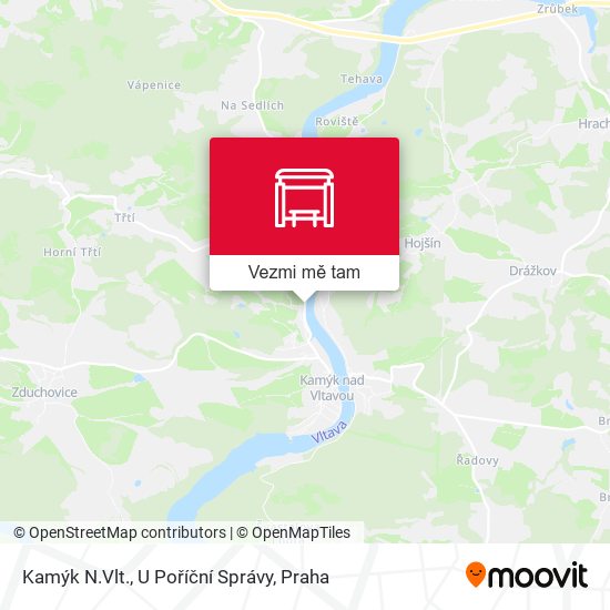 Kamýk N.Vlt., U Poříční Správy mapa