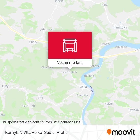 Kamýk N.Vlt., Velká, Sedla mapa