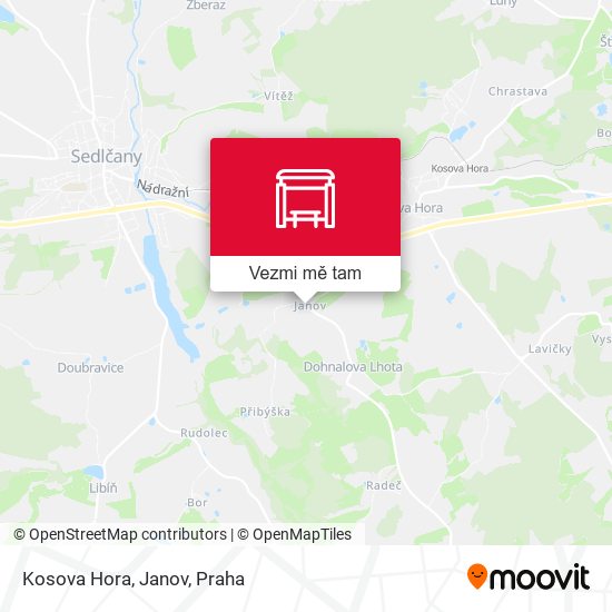 Kosova Hora, Janov mapa