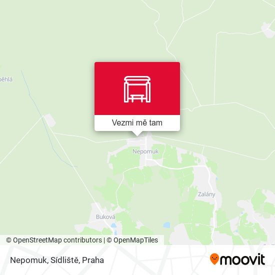 Nepomuk, Sídliště mapa