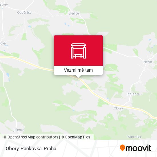 Obory, Pánkovka mapa
