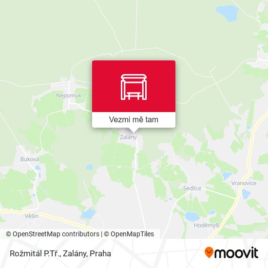 Rožmitál P.Tř., Zalány mapa
