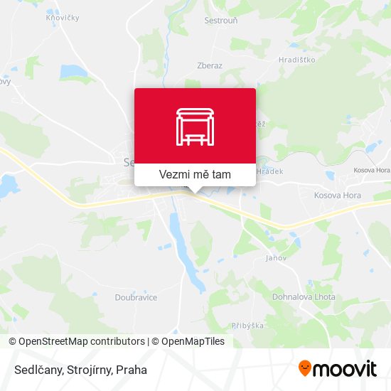 Sedlčany, Strojírny mapa