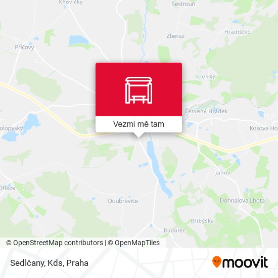 Sedlčany, Kds mapa