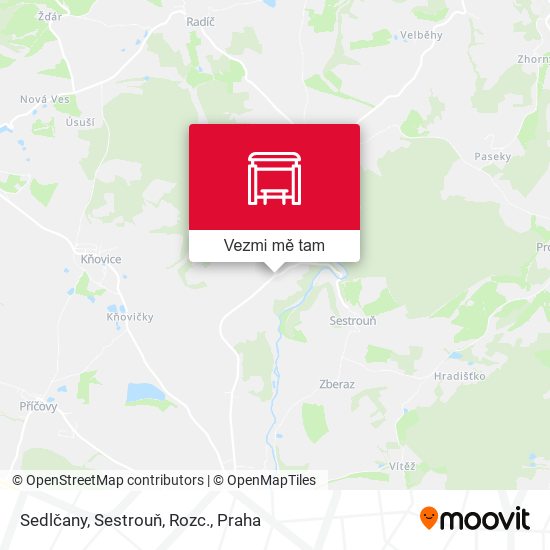 Sedlčany, Sestrouň, Rozc. mapa
