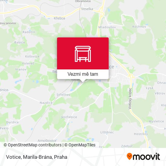 Votice, Marila-Brána mapa