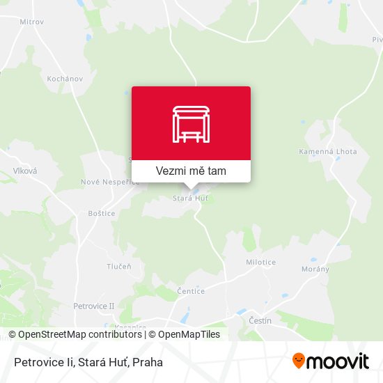 Petrovice Ii, Stará Huť mapa