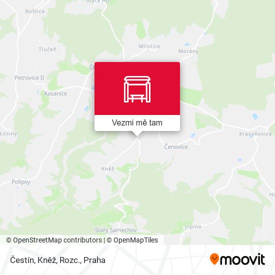 Čestín, Kněž, Rozc. mapa