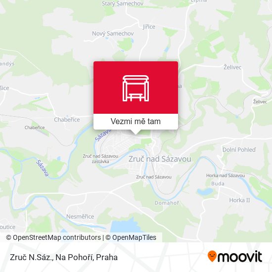 Zruč N.Sáz., Na Pohoří mapa