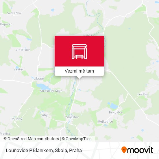 Louňovice P.Blaníkem, Škola mapa