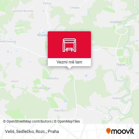 Veliš, Sedlečko, Rozc. mapa