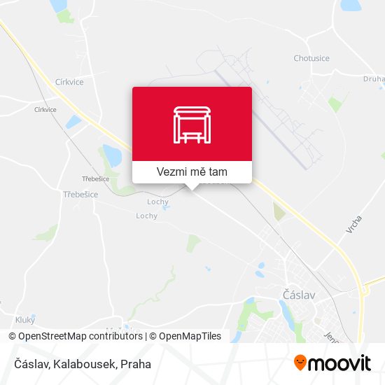 Čáslav, Kalabousek mapa