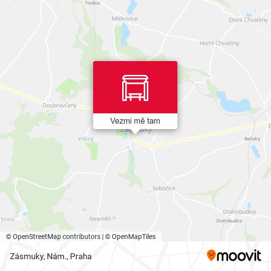 Zásmuky, Nám. mapa