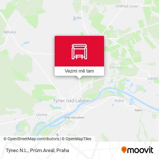 Týnec N.L., Prům.Areál mapa